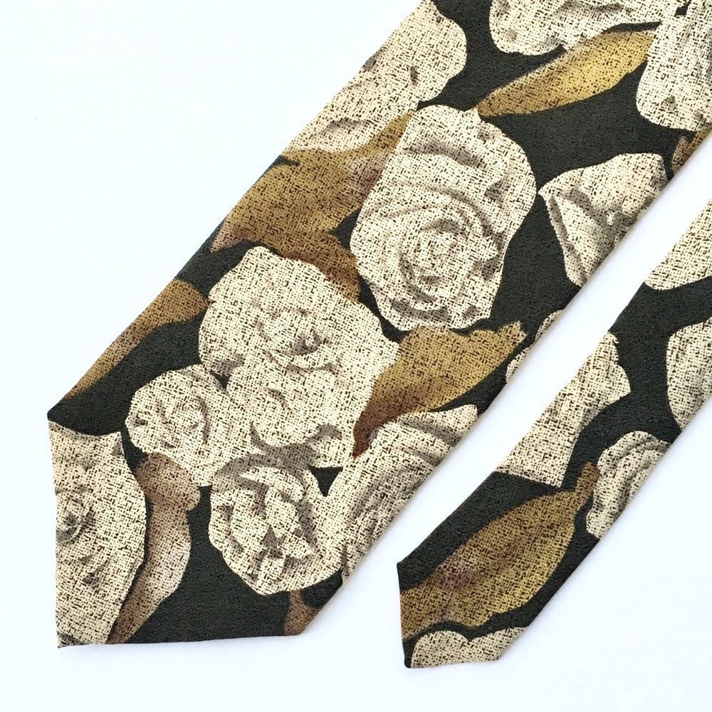 Structure Le Collezioni Men’s Silk Floral Neck Tie